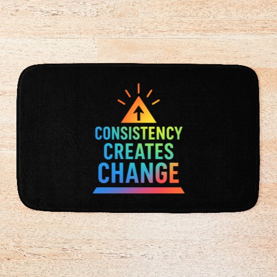 Inspirational Growth Triangle Design Bath Mats