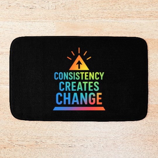 Inspirational Growth Triangle Design Bath Mats