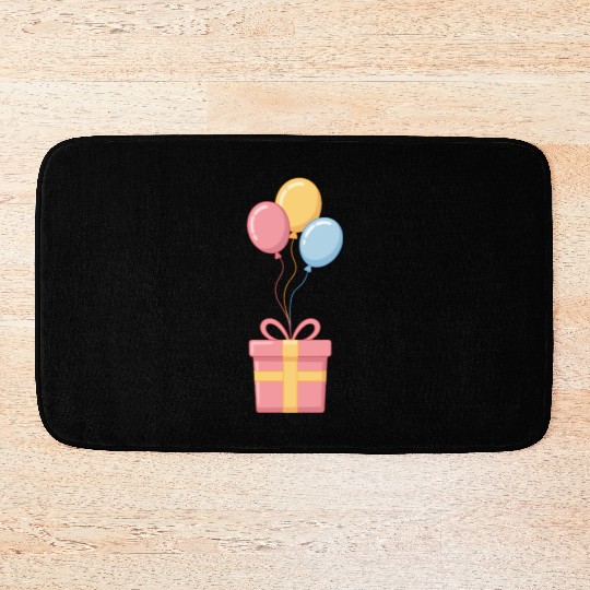 Colorful Balloon Celebration Design Bath Mats