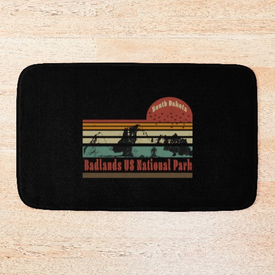 Badlands US National Park South Dakota Travel Bath Mats