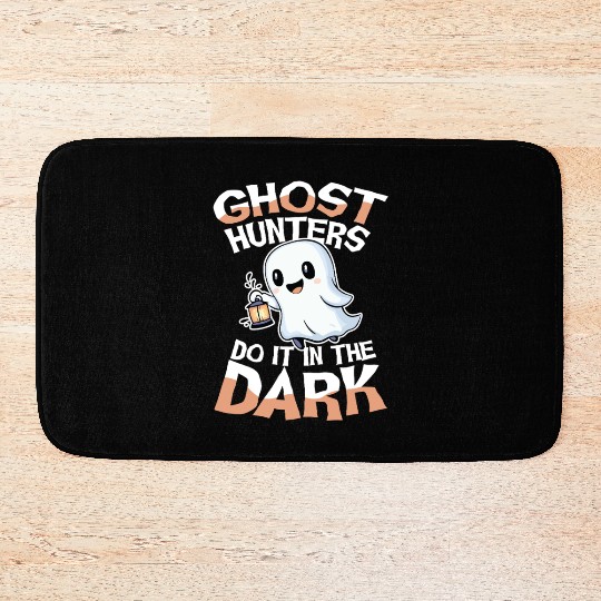 Ghost Hunters Do It In The Dark Cute Ghost Bath Mats