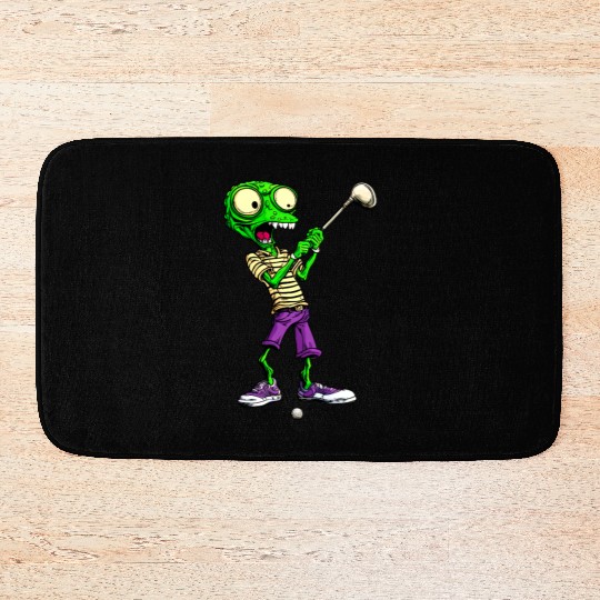 Golf Aliens Bath Mats