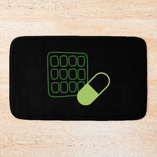 Waffle Pill Logo GnG Bath Mats