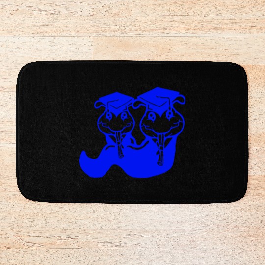 2 Caterpillar school graduation passed two College Bath Mats