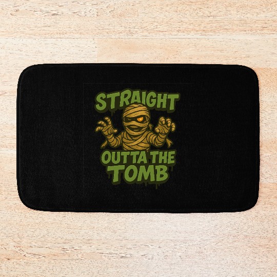 Straight Outta The Tomb | Creepy Funny Mummy Bath Mats