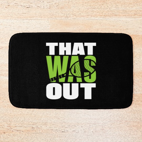Tennis Player That Was Out Expression Bath Mats