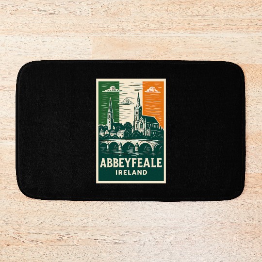 Abbeyfale Ireland Church Skyline Bath Mats