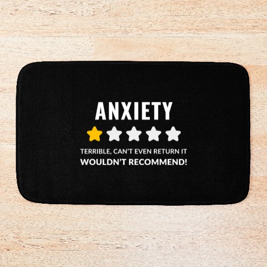 Abstract Anxiety and Emotions Illustration Bath Mats