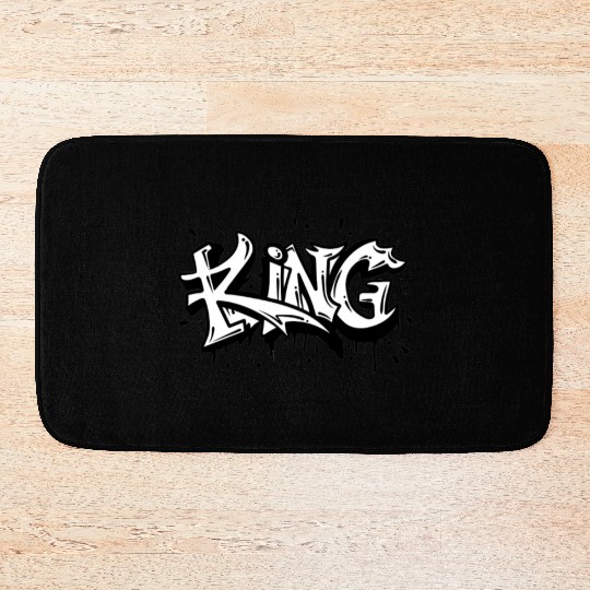 Graffiti KING Street Art Bath Mats