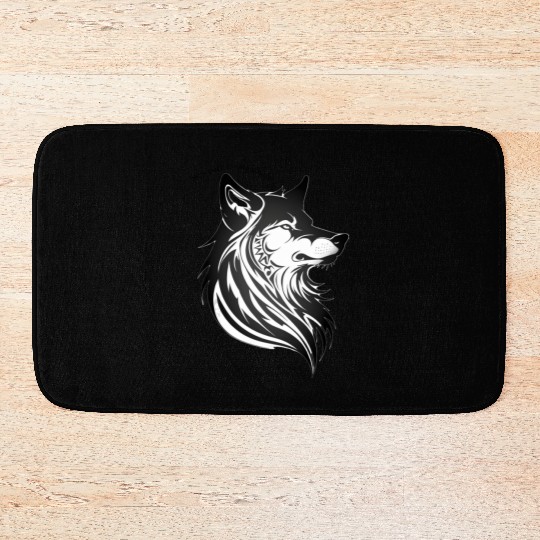 My Pack Is Imaginary - Lone Wolf Bath Mats