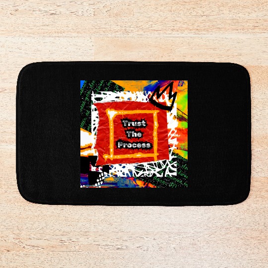 Trust The Process Graffiti Art Design Bath Mats