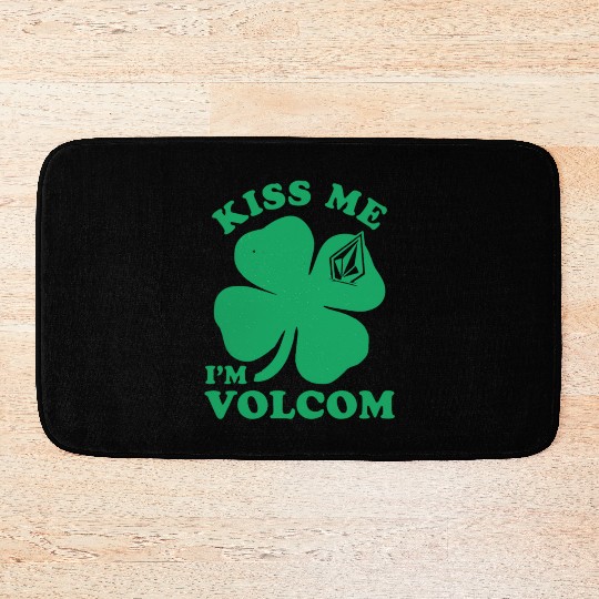 Lucky Four-Leaf Clover with Geometric Gem Bath Mats