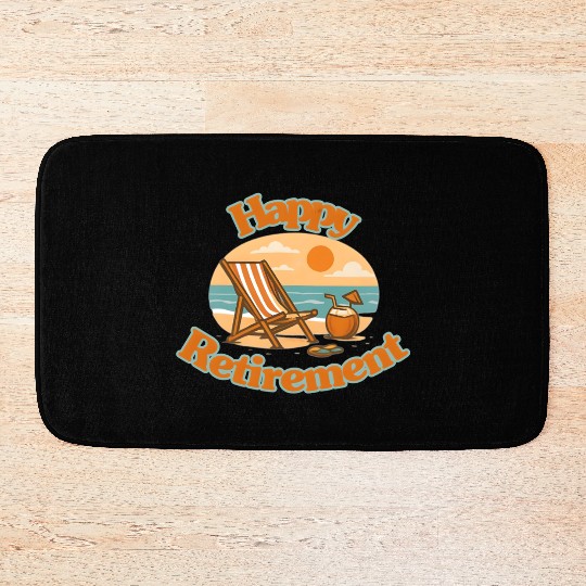 Retirement Relaxation Sunset Design Bath Mats