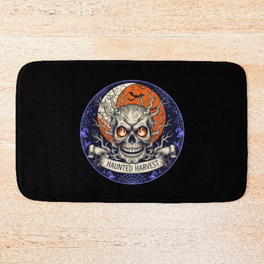 Haunted Harvest Halloween Design Bath Mats