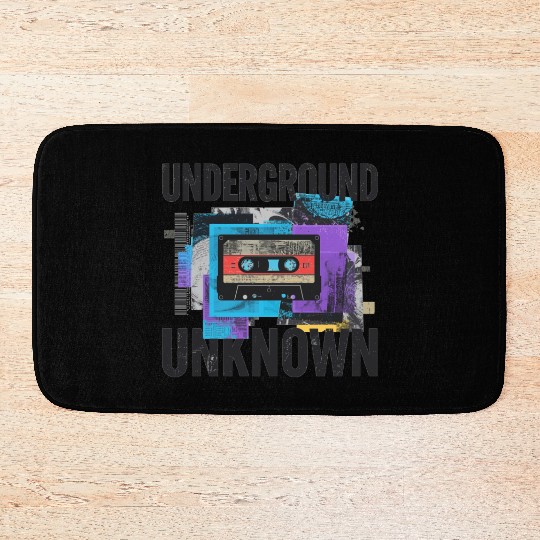 Underground Cassette Tape Urban Art Bath Mats