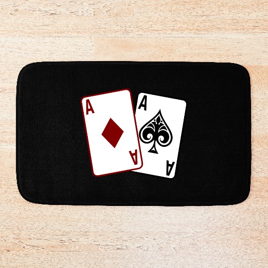 Poker Cards Bath Mats