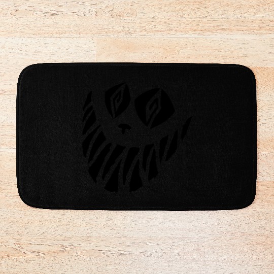 Crazy Cheshire Cat Face Bath Mats