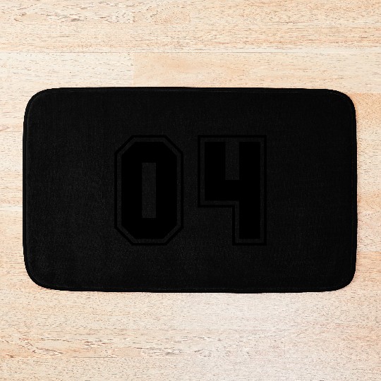 College jersey letter 04 Bath Mats