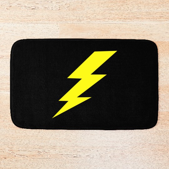 Lightning Bolt Bath Mats