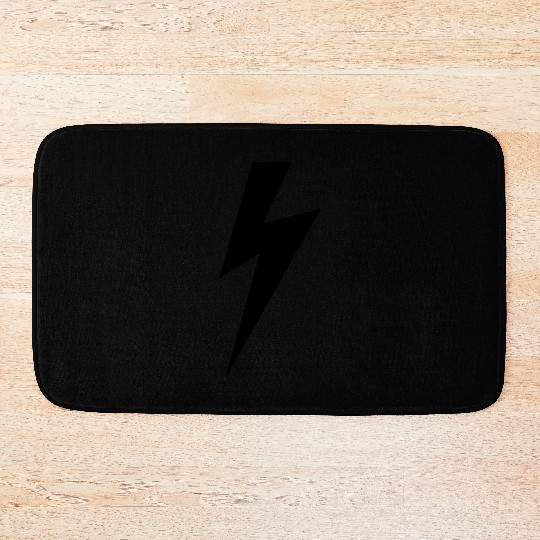 Lightning bolt Bath Mats