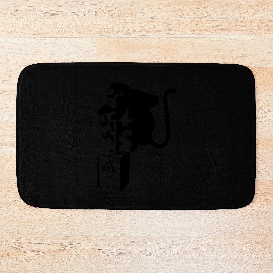 Banksy Detinator Monkey Bath Mats