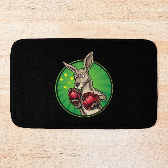 Boxing Kangaroo Bath Mats