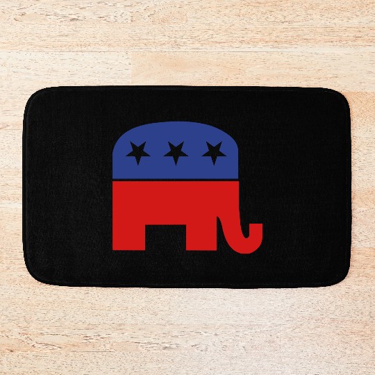 Republican elephant Bath Mats