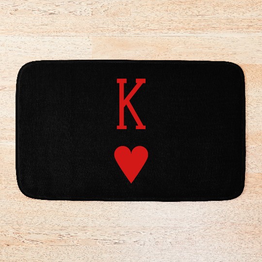 King of Hearts Bath Mats