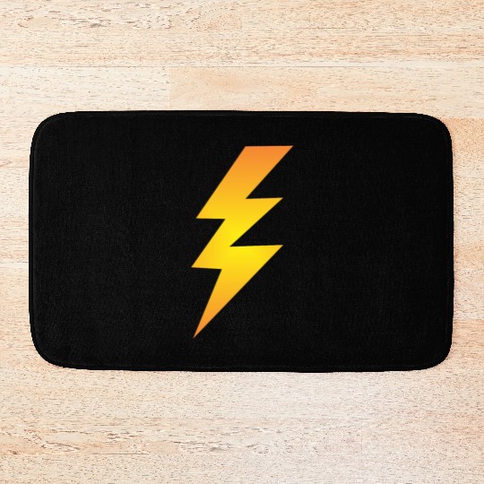 Lightning Bolt Bath Mats