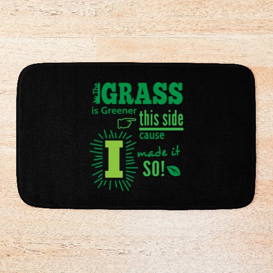 The Grass Is Greener This Side Bath Mats