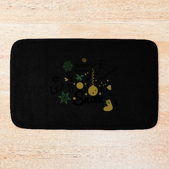 Season holidays messages Bath Mats