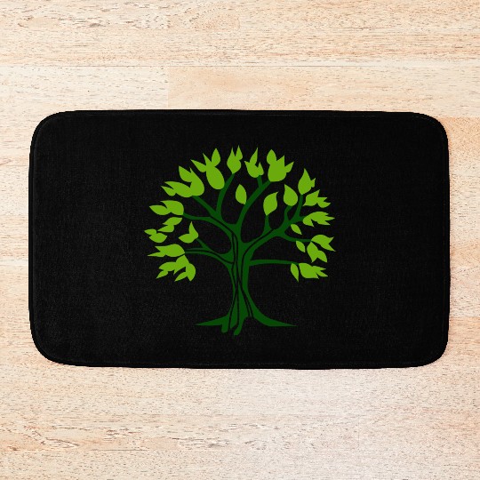 green tree Bath Mats