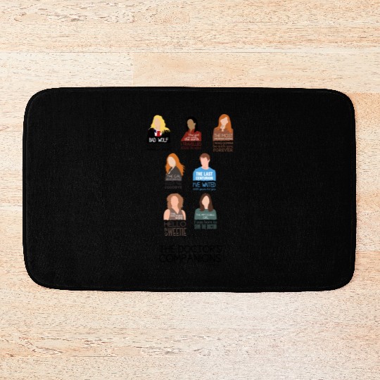 Doctor Who Companions (alternate version) Bath Mats