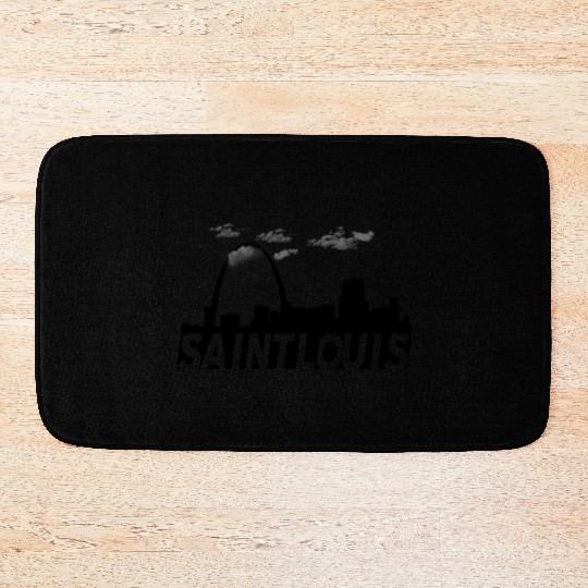Saint St Louis Missouri Skyline Bath Mats
