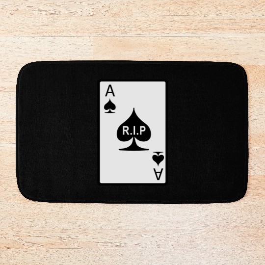 Rest in Peace Ace of Spades Bath Mats