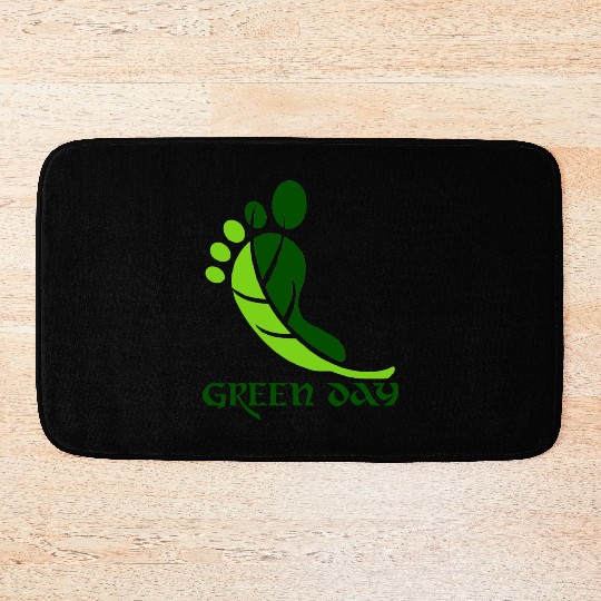 Green day Bath Mats
