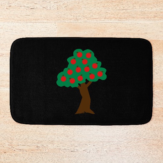 ♥ټApple Tree-Eat More Awesome Fruitټ♥ Bath Mats