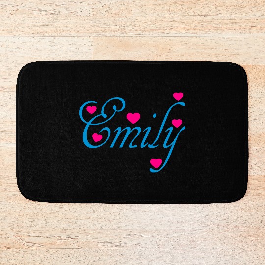 ♥ټI Love Emily-Vector Cute Confession Designټ♥ Bath Mats