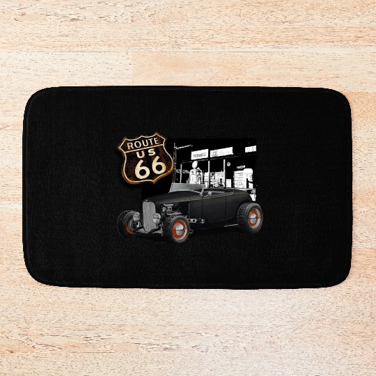 Route 66 1932 Ford Roadster Bath Mats