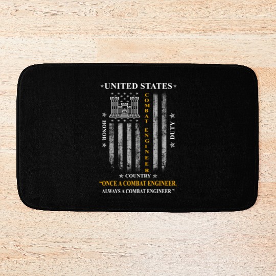 combat engineer, us army combat engineer, army com Bath Mats