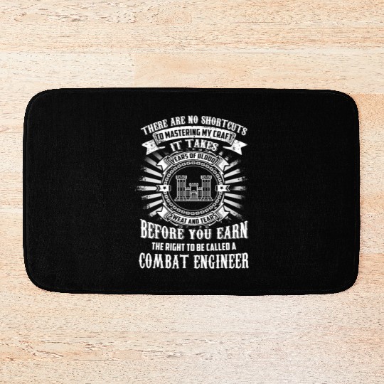 combat engineer, us army combat engineer, army com Bath Mats