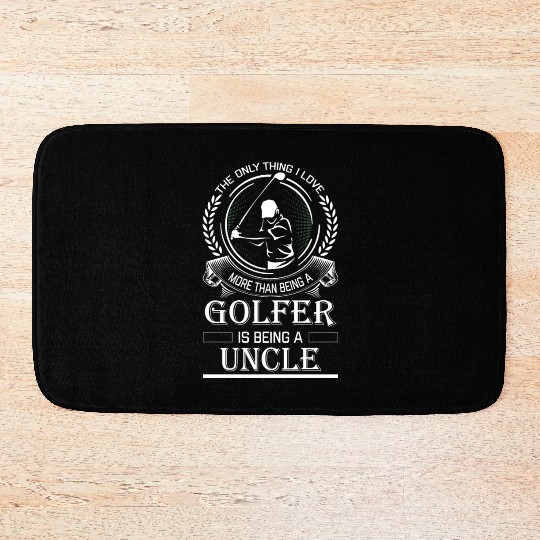 Golfer Uncle Bath Mats