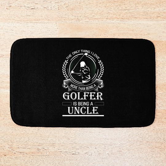 Golfer Uncle Bath Mats
