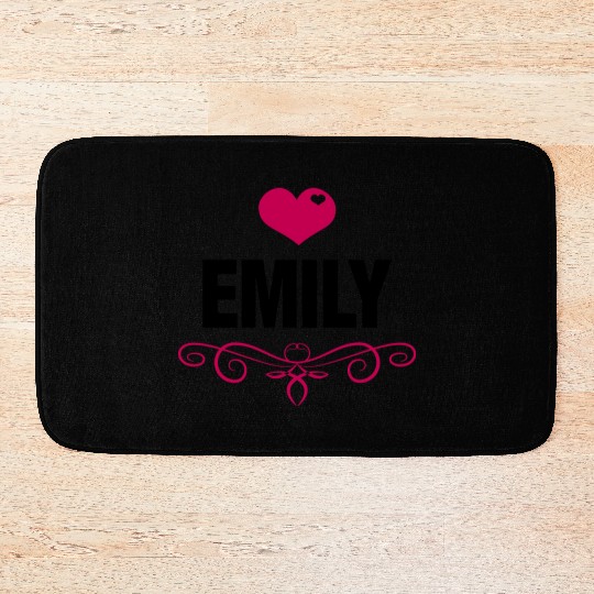 Emily - Baby, Cute, Love, Birthday, Gifts,Family Bath Mats