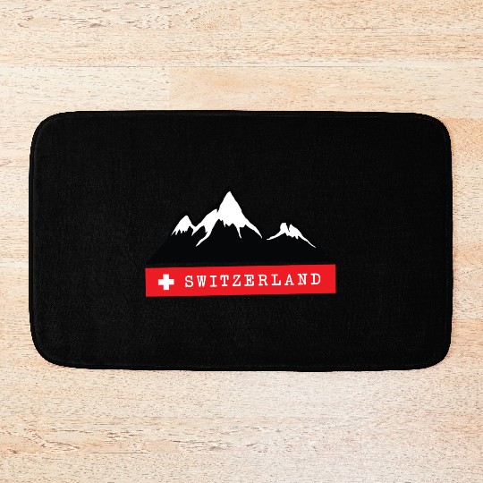 Switzerland, Mountains, Alps, Swiss, Nature, Snow Bath Mats