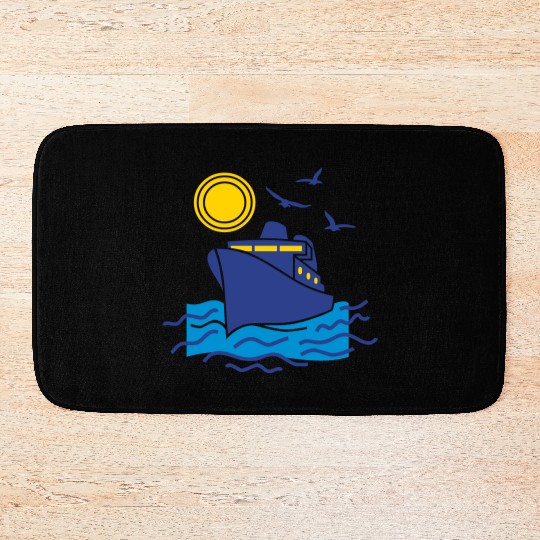 sailing cruise ship Bath Mats
