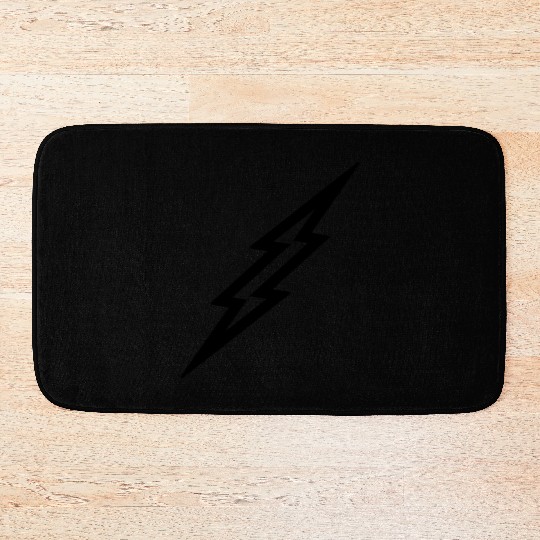 Lightning Bolt Bath Mats