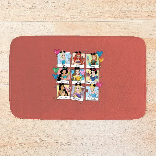 Vintage Disney Princesses Bath Mats, Disney Balloon Bath Mats, Disneyland Bath Mats