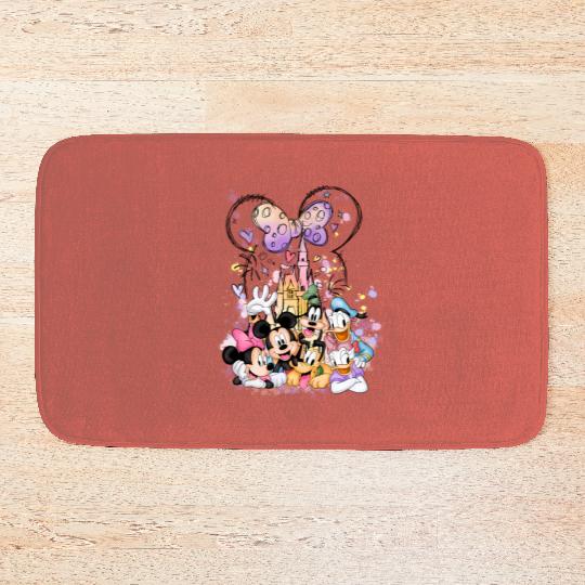 Disney Minnie Castle Bath Mats, Disney Characters Bath Mats , Minnie Mouse and Friends Bath Mats,Minnie Birthday Bath Mats