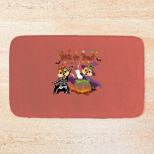 chip and dale Bath Mats, chip and dale halloween, disney chip and dale halloween Bath Mats, chip and dale, halloween Bath Mats, , 121644